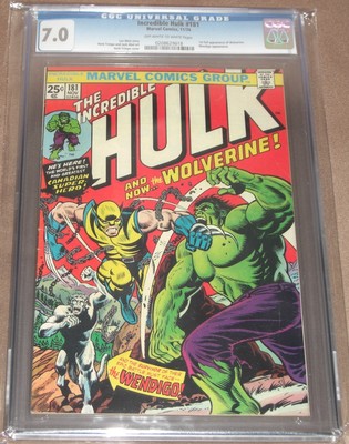 The Incredible Hulk 181 CGC 70 owwh pgs 1st full appearance of WOLVERINE