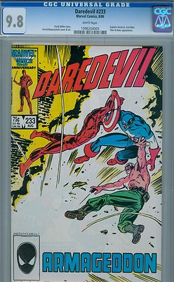 DAREDEVIL  233 CGC 98 1986   LAST BORN AGAIN STORYLINE 