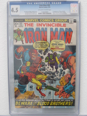 IRON MAN 55  CGC  FIRST APPEARANCE OF THANOS  COLLECTORS ITEM    