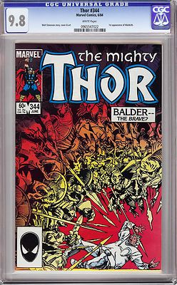 THOR 344 WALT SIMONSON CGC 98 WP 1st MalekithVillian in Thor 2 Avengers