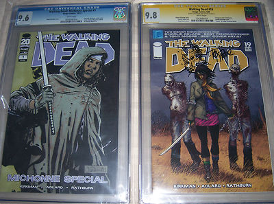 Walking Dead 19 CGC 98 Sketched  Michonne Special 1 CGC 96 RARE