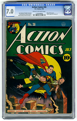 Action Comics 26 CGC 70 Early Superman Siegel Moldoff DC Golden Age Comic
