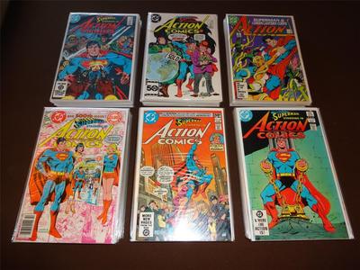 Action Comics 500 to 600 Complete HG Bronze Age Run NM CGC Superman Movie