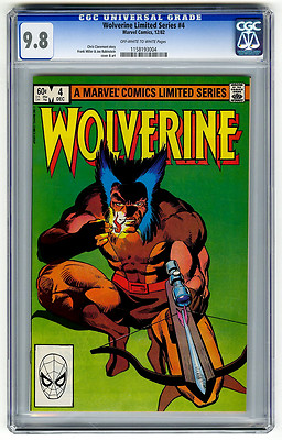 Wolverine Limited Series 4 CGC 98 Frank Miller Marvel Copper Age Comic XMen
