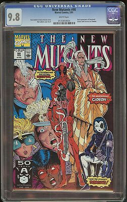 New Mutants 98 CGC 98   1st Deadpool   White pages