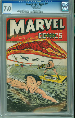 Marvel Mystery 77 CGC 70 Timely 1946 SubMariner Human Torch Syd Shores
