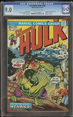 Incredible Hulk 180 CGC 90   1st Wolverine