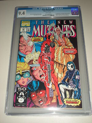 The New Mutants 98 CGC Graded 94 WHITE Pages 1st Deadpool