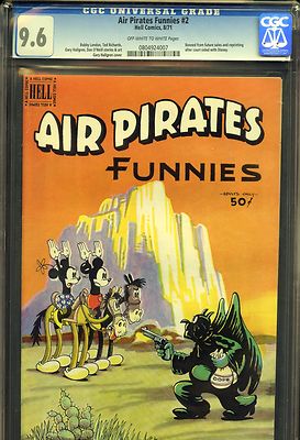 Air Pirates Funnies 2 Hell Comics 1971 Off White to White Pages Banned CGC 96