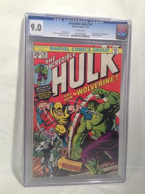 Marvel Comics The Incredible Hulk and now the Wolverine NOV No 181 CGC 90