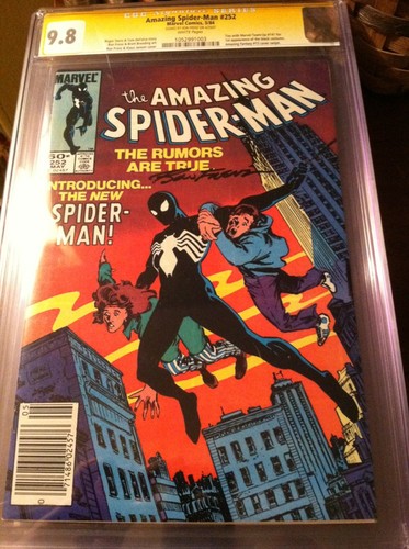 Amazing Spiderman 252 Cgc Ss 98 White Pgs Ron Frenz 1st Black Costume