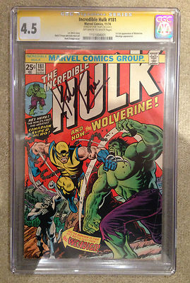 Incredible Hulk Vol 1 181 SIGNED HERB TRIMPE CGC SS VG 45 Nov 1974
