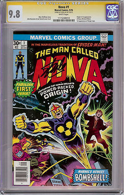 NOVA 1 CGC 98 WP SS SIGNATURE SERIES SIGNED STAN LEE ORIGIN  1st APPEARNCE