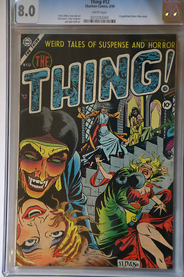 The Thing 12 1st Steve Ditko Published Cover  CGC 80  Golden Age Horror Key