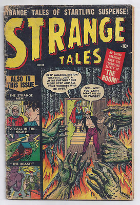 STRANGE TALES 1 GD GOLDEN AGE HORROR COMIC 1951MARVELATLAS COMICS110cgc