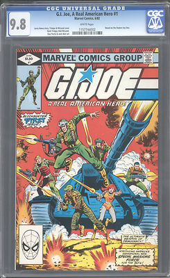 G I JOE 1 CGC 98 WHITE PAGES 1982 