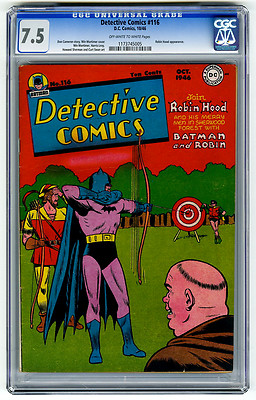 Detective Comics 116 CGC 75 Robin Hood Curt Swan Batman DC Golden Age Comic