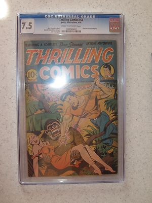 THRILLING COMICS  53 GOLDEN AGE BETTER 46 CGC 75 SCHOMBERG PHANTOM DET BEGINS