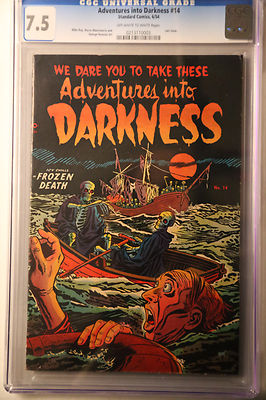 Adventures into Darkness 14 CGC 75 Highest Graded Pre Code Horror