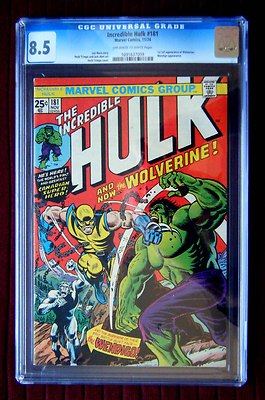 INCREDIBLE HULK 181 CGC 85 1st WOLVERINE NR MOVIE SOON XMen Hulk Thor
