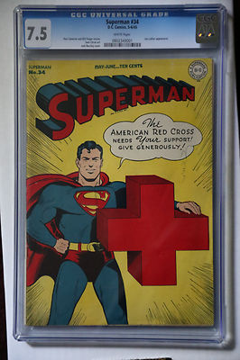Superman 34 CGC 75  Golden Age Original Lex Luthor appearance