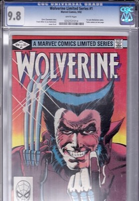 WOLVERINE LIMITED SERIES CGC 98 WHITE PAGES