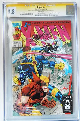 XMen 1 CGC 98 SS x3 Jim Lee Stan Lee  Claremont Wolverine Cover RARE