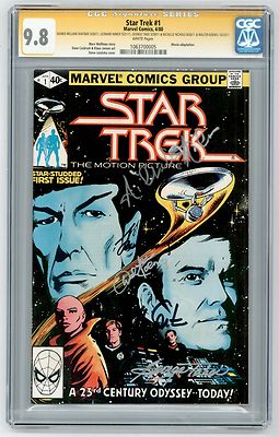 Star Trek 1 Marvel SS CGC 98 Nimoy Shatner Takei Koenig  Nichols Free Ship WP