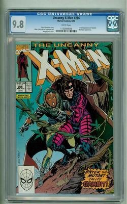 UNCANNY XMEN 266 CGC 98 FIRST GAMBIT WHITE PAGES