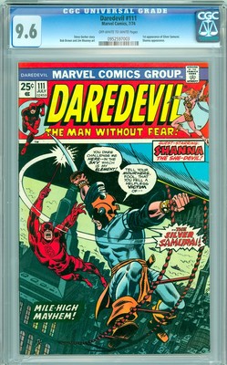 Daredevil 111 CGC 96 NM OWW  1st appearance of Silver Samurai  Wolverine