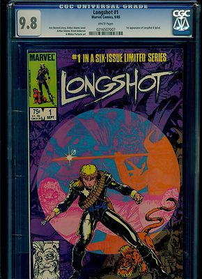 Longshot 1 CGC 98 NMMINT Arthur Adams Marvel Comics 1985