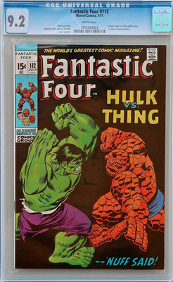 Fantastic Four 112 CGC 92 White Pages