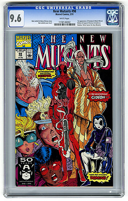 New Mutants 98 CGC 96 WHITE 1st Deadpool App Marvel Copper Age Comic XMen