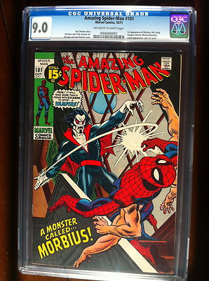 AMAZING SPIDERMAN 101 1971  CGCGRADED 90  1st APP MORBIUS  NO RESERVE