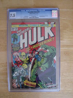 The Incredible Hulk 181 CGC 75 1st Full appearance of Wolverine