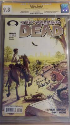 CGC 98 Walking Dead 2 Signature Series Robert Kirkman