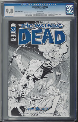 The Walking Dead 100 Comixology Sketch Cover by Ryan Ottley CGC 98 NMM