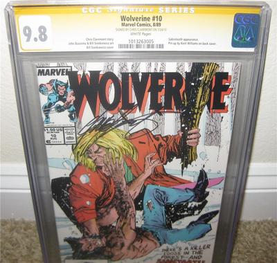 The Wolverine 10 CGC SS 98 MINT Chris Claremont SIGNED Movie 1 3d Sabretooth