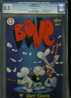Bone 1 CGC 85 1st appearance  1991 1st Printing