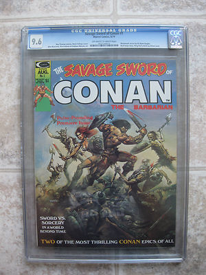 Conan 1 CGC 96 Savage Sword of Conan 1 Marvel 1974 Red Sonja comic magazine