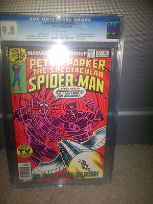 SPECTACULAR SPIDERMAN 27 CGC 98 W PGS V 1 1ST MILLER DAREDEVIL ART 158 168