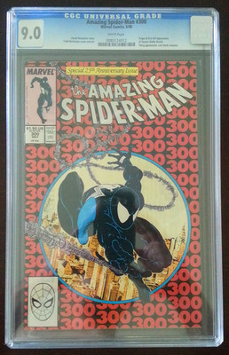 Amazing SpiderMan 300 1988  CGC 90 NM  White Pages