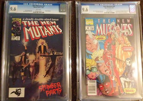 The New Mutants  21   98 Both CGC 961st Appearance of Deadpool
