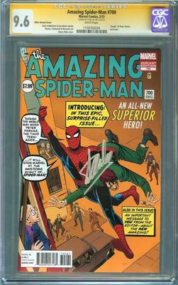 Amazing Spiderman 700 Ditko Variant Cover CGC 96 SS Signed by Stan Lee RARE 