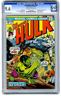 Incredible Hulk 180 CGC 96 1st Wolverine Cameo Marvel Bronze Age Comic Avengers