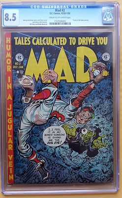 Mad 2 DecJan 1953 EC CGC 85