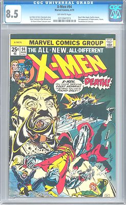 XMen 94 CGC 85 New XMen Nightcrawler Colossus Storm Thunderbird Sunfire