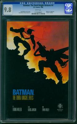 BATMAN THE DARK KNIGHT RETURNS 4 1986 CGC GRADED 98  FRANK MILLER STORY