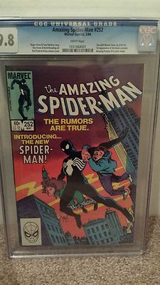    Amazing SPIDERMAN 252  NMM 98 CGC  1st BLACK COSTUME IN  ASM