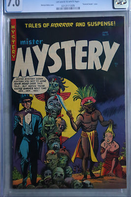 Mister Mystery 17 3rd Highest Grade  CGC 70 Beautiful Edges High Gloss Cover